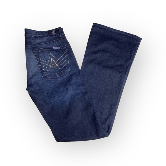 new 7 For All Mankind® ☮︎︎ Foil A Pocket Bootcut Jeans ☮︎︎ Monte Carlo Dark ☮︎︎ - Picture 6 of 17